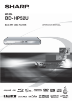 Sharp BD-HP52U-Owners-Manual